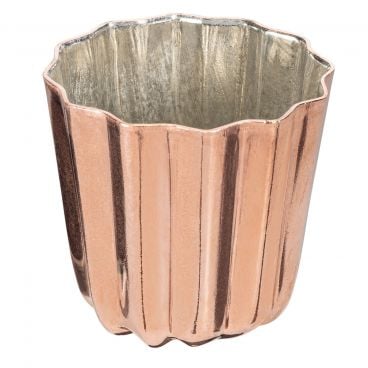 Matfer 340415 1 3/8" Cannele Copper Tin Lined Mold