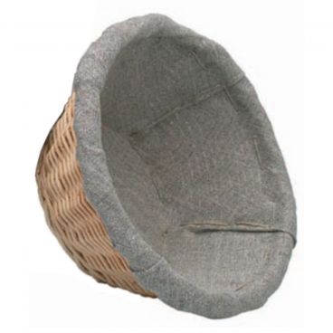 Matfer 118510 8 1/4" Banneton Linen Lined Wicker Basket