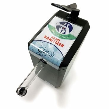 Nemco 10950-1 HyGenie Hands-Free Countertop Sanitizer Gel Dispenser, 2.5 Quart Capacity - Black Cabinet and Lid