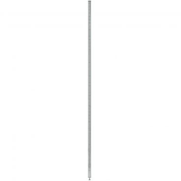 Olympic J54C 54" Grooved Chrome NSF Post For Stationary Shelving With Leveling Bolt And Cap