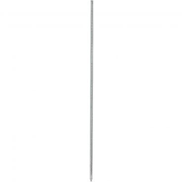Olympic J63C 63" Grooved Chrome NSF Post For Stationary Shelving With Leveling Bolt And Cap
