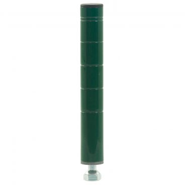 Olympic J7K 7" Grooved Green Epoxy NSF Post For Stationary Shelving With Leveling Bolt And Cap