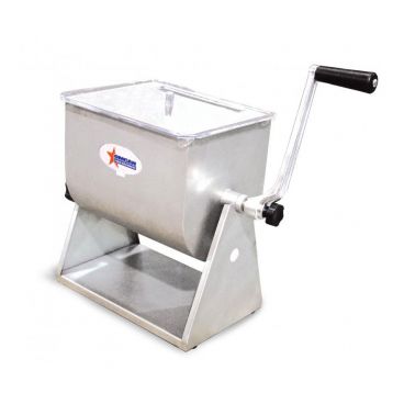 Omcan 19202 Stainless Steel Manual Tilting Meat Mixer with Removable Paddle