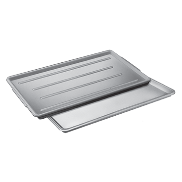 Channel Mfg P1224-W 12.5" x 24" Ribbed Plastic Platters (White)