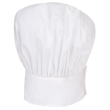 Ritz RZCH3D 13" White Kitchen Wears Poly/Cotton Twill Traditional Chef Hat