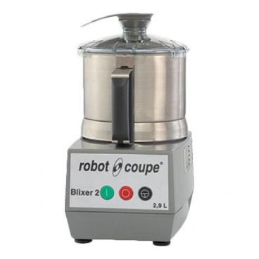 Robot Coupe Blixer-2 Food Processor with 2.5 Qt. Stainless Steel Bowl and Single Speed - 1 hp