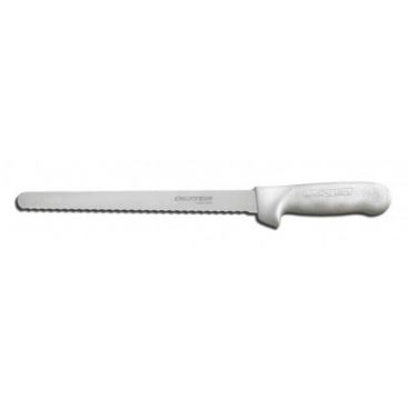 Dexter Russell S140N-10SC-PCP - 10-Inch Narrow Scalloped Edge Slicer/Sani-Safe Series
