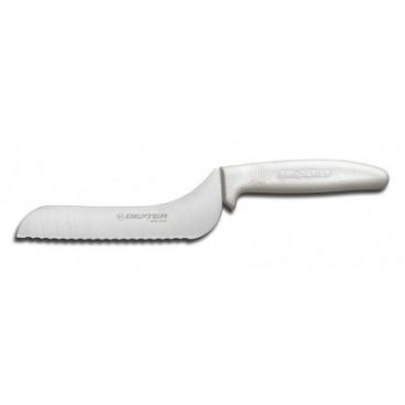 Dexter Russell 13603 Sani-Safe 5" Offset Scalloped Edge Slicer with High-Carbon Steel Blade