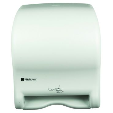 San Jamar T8400WH Smart System Classic Hands Free Roll Towel Dispenser - White