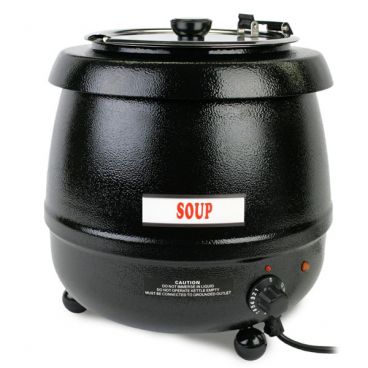 Thunder Group SEJ30000C Stainless Steel 10 1/2 Qt Soup Warmer with Adjustable Temperature Control - 120 Volts