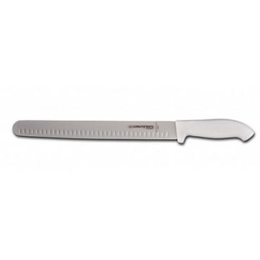 Dexter Russell 24283 SofGrip 14" Wide Duo-Edge Slicer with High-Carbon Steel and White Handle
