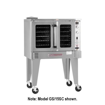 Southbend GS/15CCH_LP 38" G Series Single Deck Full Sized Standard Depth Liquid Propane Convection Oven w/ NRG System - 90,000 BTU