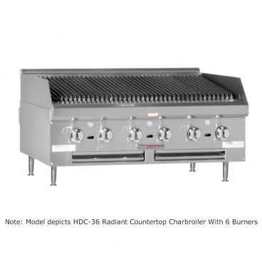 Southbend HDC-48_LP Heavy-Duty 48” Counterline Radiant Liquid Propane Charbroiler With 8 Burners - 160,000 BTU