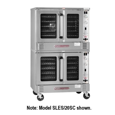 Southbend SLEB/20CCH_240/60/3 38" SL Series Double Deck Full Sized Bakery Depth Electric Convection Oven - 24kW
