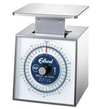 Edlund SR-1000C Premier Series Stainless Steel Portion Scale With U.S. And Metric Readings