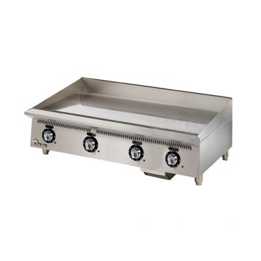 Star 848TA_NAT Ultra Max 48" Countertop Natural Gas Griddle With Snap Action Controls - 120,000 BTU