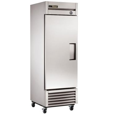 True T-23F-HC_LH Reach-In One Section Freezer w/ Stainless Steel Solid Door And Three Adjustable PVC Coated Wire Shelves