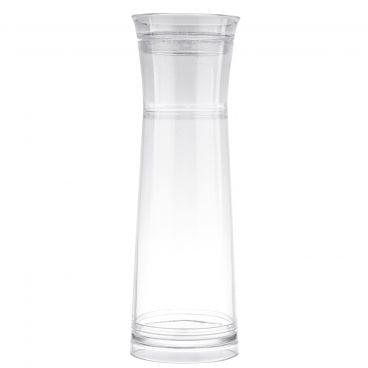 Tablecraft 10111 1-1/4 quart Gravity Flow Clear Plastic Carafe with Strainer