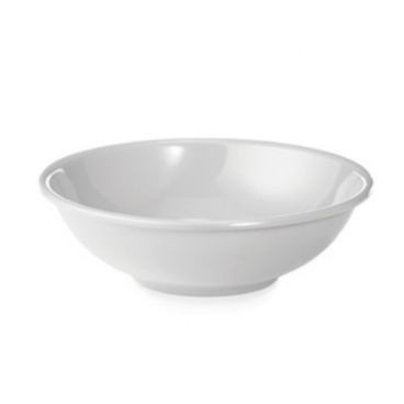 Tablecraft 252W White 5.75" Round Melamine Salad Bowl