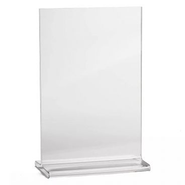 Tablecraft 4060 Acrylic 2 Sided 6" Tall By 4" Wide Menu Holder Table Tent
