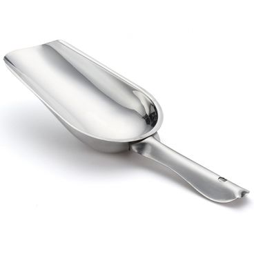 Tablecraft 512 4 Ounce Stainless Steel 9" Ice Scoop