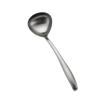 Tablecraft 5304 Dalton Collection Stainless Steel 13" One-Piece 4-Ounce Soup Serving Ladle