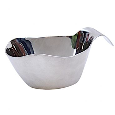Tablecraft 9803 Brushed Stainless Steel 3 Oz. Gravy Boat