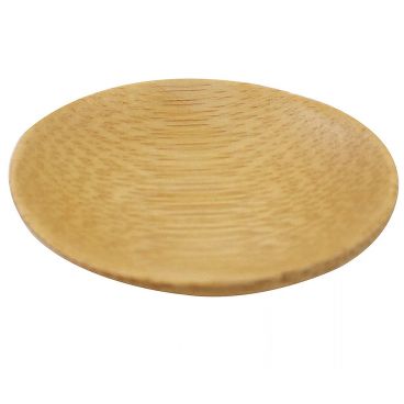 Tablecraft BAMDRBAM2 2.5" Disposable Round Bamboo Plate