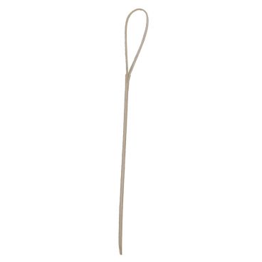 Tablecraft BAMLP45 4.5" Looped Bamboo Brown Pick, 100/Pack