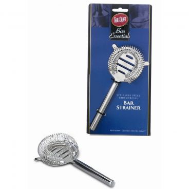 Tablecraft H211 2 Prong Stainless Steel Cocktail / Bar Strainer