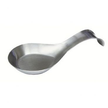 Tablecraft HB1 Stainless Steel 8" x 4" Single Spoon Rest