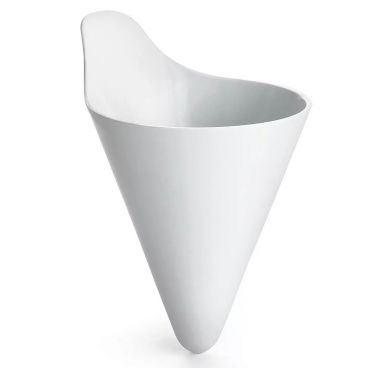 Tablecraft M59W 9" White Conical French Fry Holder 
