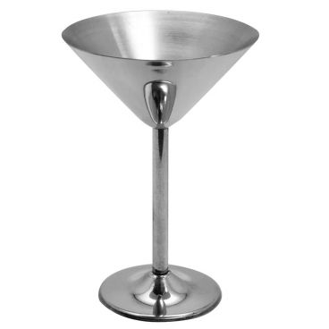 Tablecraft MCSS10 10 Ounce Stainless Steel Martini Cup