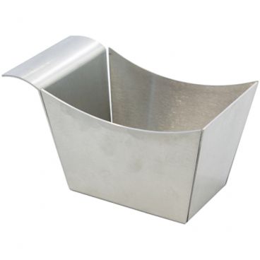 Tablecraft SSB 5 1/2" x 3 1/4" x 3" Solid Stainless Steel Side French Fry Basket
