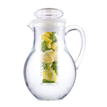 Tablecraft 319FIN Clear Polycarbonate 1/2 Gallon Infused Pitcher