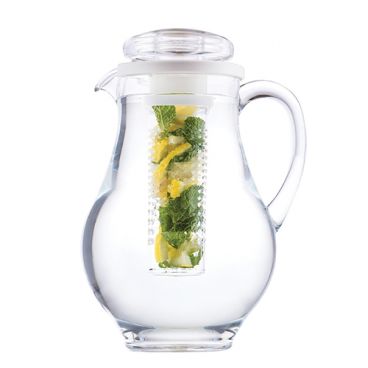 Tablecraft 328FIN Clear Polycarbonate 3/4 Gallon Infused Pitcher