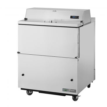 True TMC-34-S-SS-HC 34" One Sided Milk Cooler with Stainless Steel Interior and Exterior