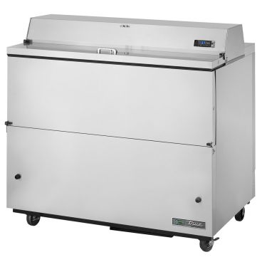 True TMC-49-S-SS-HC 49" One Sided Milk Cooler with Stainless Steel Exterior and Interior