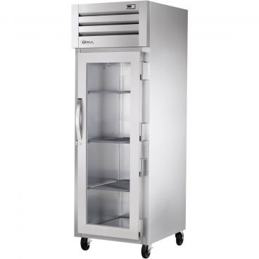 True STA1H-1G Spec Series 1-Section 27 1/2" Wide Full-Height Glass-Door Insulated Reach-In Heated Holding Cabinet With Stainless Steel Exterior And Aluminum Interior, 208-230V 1500 Watts