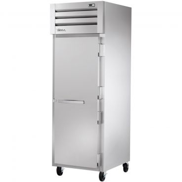 True STA1H-1S Spec Series 1-Section 27 1/2" Wide Full-Height Solid-Door Insulated Reach-In Heated Holding Cabinet With Stainless Steel Exterior And Aluminum Interior, 208-230V 1500 Watts
