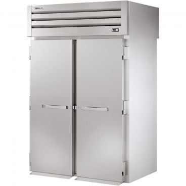True STA2RRT89-2S-2S Spec Series 2-Section 88 3/4" High 68" Wide Solid Front Door And Solid Rear Door Insulated Roll-Thru Refrigerator With Stainless Steel Exterior And Aluminum Interior, 115V