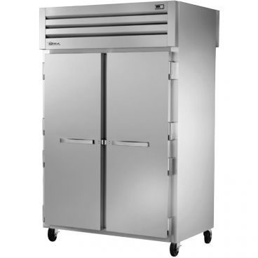 True STG2RPT-2S-2S-HC Spec Series 2-Section 52 5/8" Wide Full-Height Solid Front And Rear Doors Insulated R290 Hydrocarbon Pass-Thru Refrigerator With Stainless Steel Front With Aluminum Sides And Interior, 115V