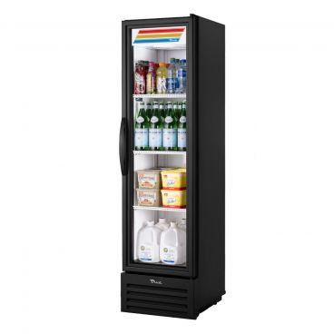 True T-11G-HC~TSL01 T-Series Reach-In One Section Refrigerator w/ Glass Swing Door And Three PVC Coated Wire Shelves