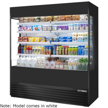 True TOAM-72GS-HC~NSL01 White 72" Wide Glass-Sided Non-Standard-Look R290 Hydrocarbon Open Vertical Air Curtain Refrigerated Merchandiser, 208-230V 2 1/4 HP