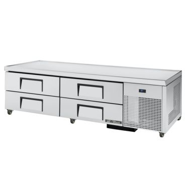 True TRCB-79 79-1/4” Four Drawer Refrigerated Chef Base With R513A Refrigerant - 115V