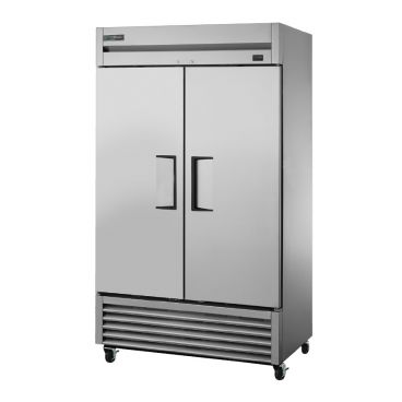True TS-43-HC TS Series Reach-In Two Section Refrigerator w/ Two Solid Doors And Six PVC Coated Shelves