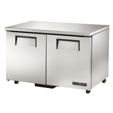 True TUC-48F-ADA-HC 48-3/8” ADA Compliant Two Door Under-Counter Freezer With 16 Food Pans And Hydrocarbon Refrigerant - 115V