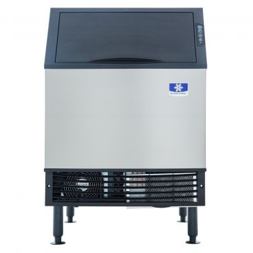 Manitowoc UDF0240A NEO Series Undercounter 26" Wide 215 lb/24 hr Ice Production Self-Contained Air-Cooled Condenser Full-Dice Size Cube Ice Machine With 90 lb Storage Bin, 115V