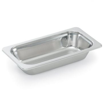 Vollrath 8231105 Miramar 1/3 Size Mirror-Finished Stainless Steel Steam Table Food Pan - 2 1/2" Deep