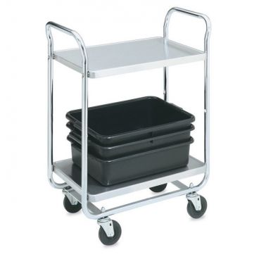 Vollrath 97161 Thrift-I-Cart Chrome Three Shelf Cart, 33" x 21" x 36-1/2"